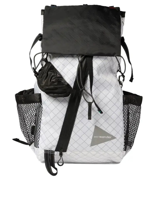 and Wander modern fashion trendy light weight adjustable strap casual outdoor sports travel Outdoor Backpack - WHITE